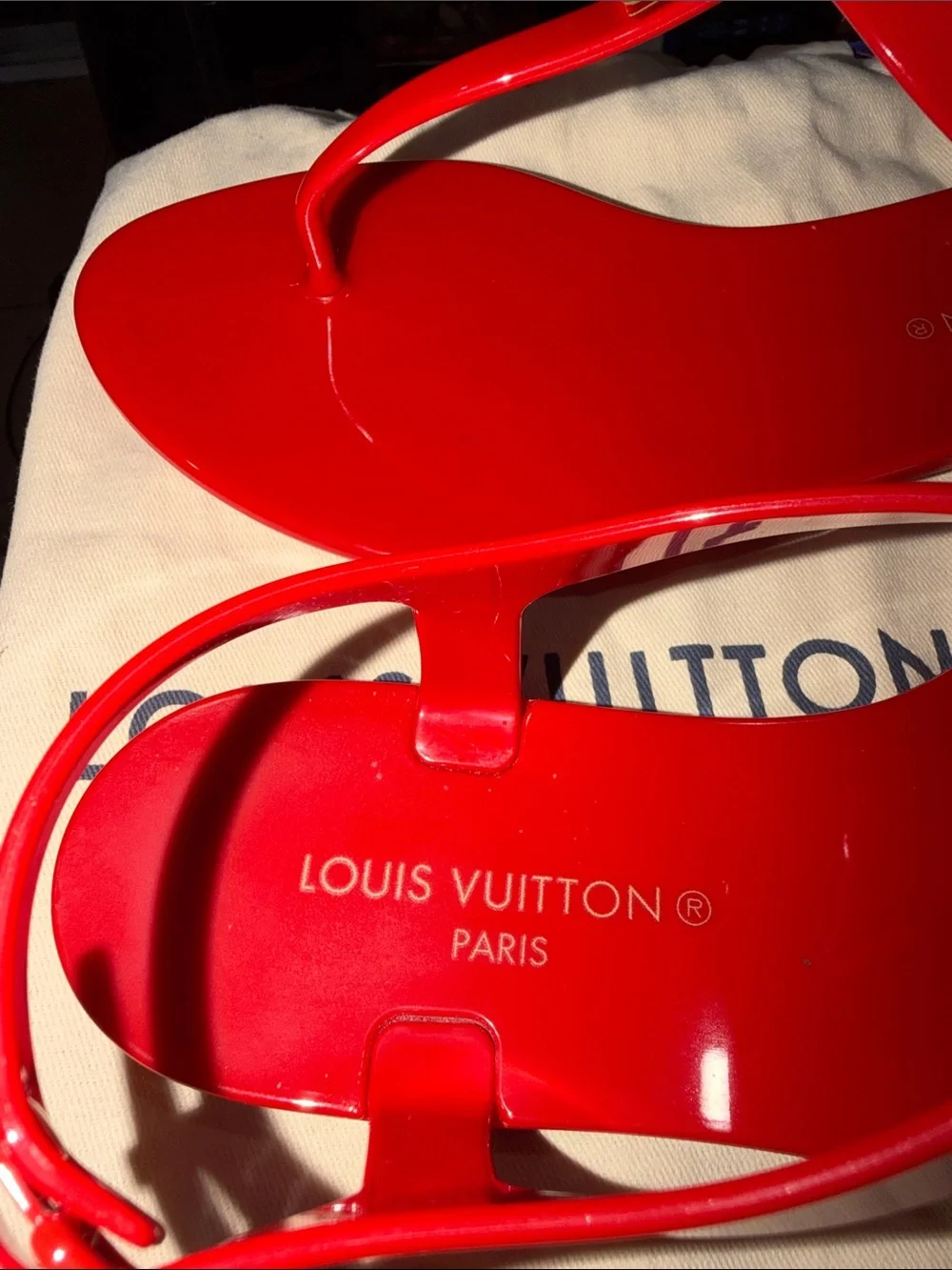 Louis Vuitton Red Sandal